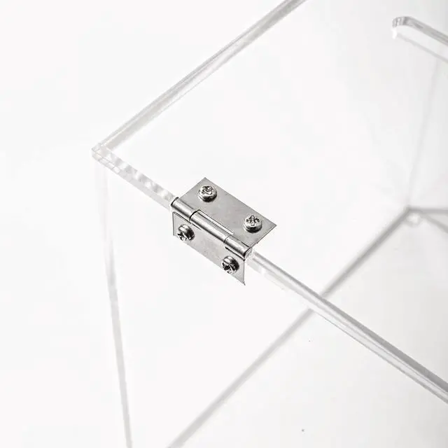 Alt view image 5 of 6 - Acrylic Donation Box 12x12x12 inches | Ballot Box, Suggestion Box, Money Storage Container, For Voting, Charity, Contest