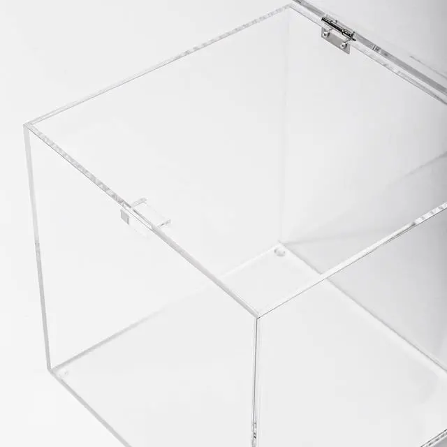 Alt view image 6 of 6 - Acrylic Donation Box 12x12x12 inches | Ballot Box, Suggestion Box, Money Storage Container, For Voting, Charity, Contest