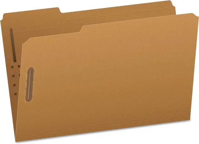 Main image of FK312 Kraft 2-Fastener Classification Folder with 1/3 Cut Tabs, 50/Box, Brown, Legal (Pack of 5)
