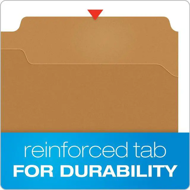 Alt view image 5 of 6 - FK312 Kraft 2-Fastener Classification Folder with 1/3 Cut Tabs, 50/Box, Brown, Legal (Pack of 5)