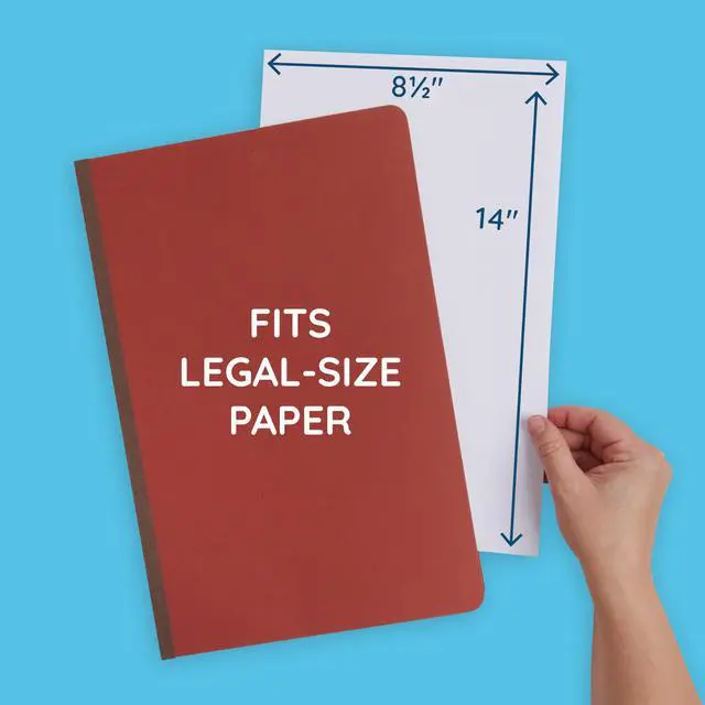 Alt view image 2 of 6 - 30 Brick Red Classification Folders, 2 Divider, Legal | Heavy duty 25pt pressboard, 2 dividers, 6 partitions, 2 in expansion, 2 prong, legal charts, law client files