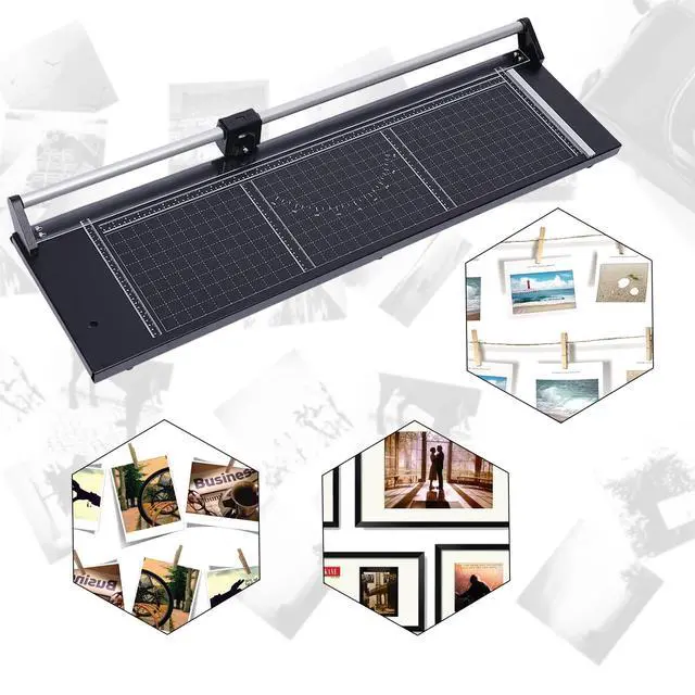 Alt view image 4 of 6 - Manual Heavy Duty 36 Inch Rolling Cutter Precision Rotary Paper Trimmer for Photo Paper, Film, Art Paper Jam, Office Paper, Thin Plastic Soft Board, PVC,Cutting Table,Professional Rolling Trimmer
