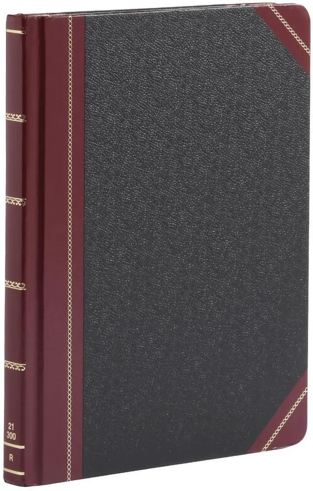 Main image of 21300R Columnar Book,Record Ruled,300 Pages,10-3/8-Inch x8-1/8-Inch,Black