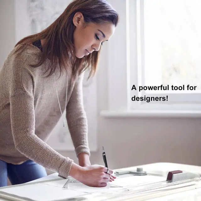 Alt view image 4 of 6 - Metric A3 Drawing Board Drafting Table Multifunctional Drawing Board Table with Clear Rule Parallel Motion and Angle Adjustable Measuring System