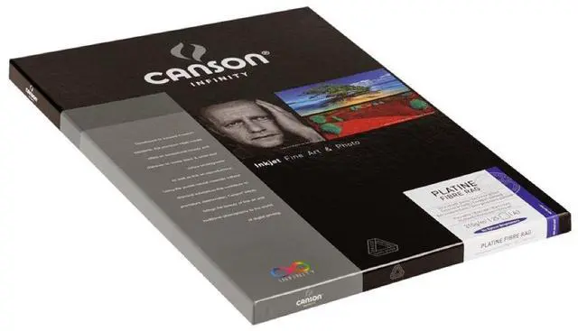 Main image of Infinity Platine Fibre Rag Fine Art Paper, 310 Gram, 8.5 x 11 Inch, 25 Sheets (206211031)