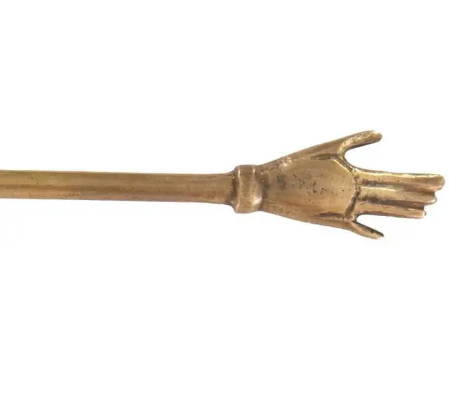 Alt view image 2 of 6 - Harper Hand Book Mark by Home Collection Crafted Entirely from Brass Styles Well in Spine of a Book Reading in Bed Home Decor