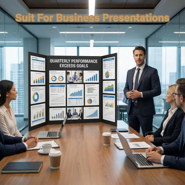 Alt view image 6 of 6 - 12 PCS 36"x48" Trifold Poster Board,Black Display Tri-fold Cardboard | Large Black Tri-fold Poster Board,Thick Corrugated Cardboard for School Projects,Science Fair,Graduation,Photo Exhibitions
