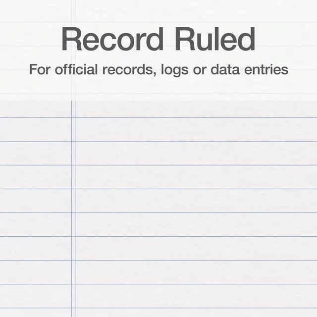 Alt view image 2 of 6 - Boorum & Pease 9 Series Account Book - Record Ruled, Smyth-Sewn Acid-Free 500 Pages - 14-1/8"x8-5/8" Black Hardcover - Accounting Ledger Book for Financial Record & Business Expense Tracking - 1 Unit