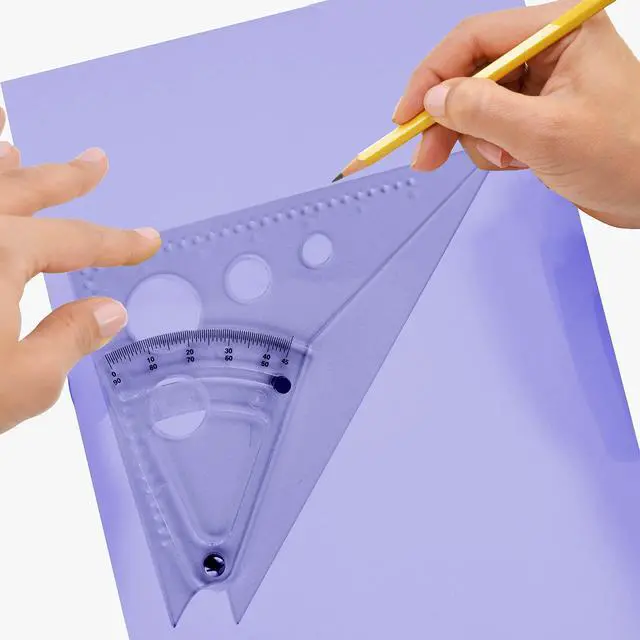 Alt view image 3 of 6 - Adjustable Triangle Scale Set, Easy to Read Markings, for Crafting, Classroom, Back to School, School Supplies, 8-Inch, 10-Pack
