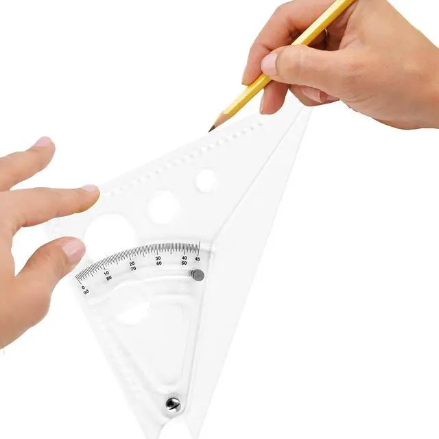 Alt view image 4 of 6 - Adjustable Triangle Scale Set, Easy to Read Markings, for Crafting, Classroom, Back to School, School Supplies, 8-Inch, 10-Pack