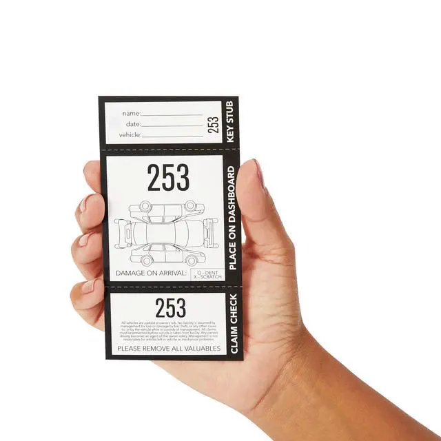 Alt view image 6 of 6 - Valet Parking Tickets - 2,000 Count (000-999), 3-Part Perforated Cardstock, 2 Boxes, 2.83 x 5.5 in - Tickets for Events & Parking Permit Hang Tags & Car Tags