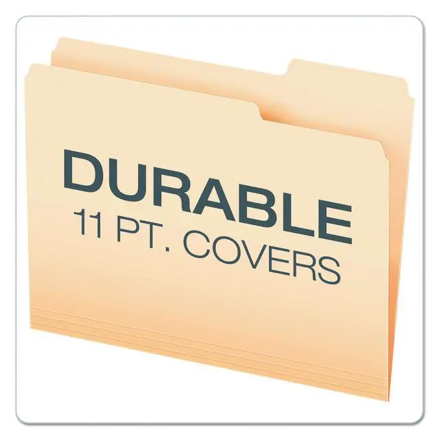 Alt view image 6 of 6 - File Folders, Letter Size, Manila, 1/3 Cut, 100/BX (752 1/3-3) (Pack of 5)