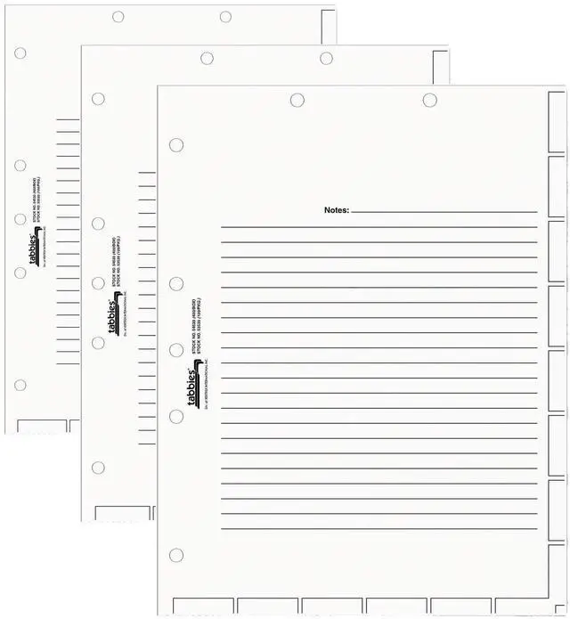 Main image of TAB54520, Medical Chart Index Divider Sheets, White (Pack of 1200)