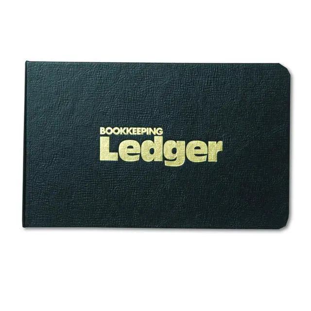 Alt view image 3 of 4 - Rediform 63453 1" 4-Ring Ledger Binder with 100 Mini-Ledger Sheets and A-Z Index, 5" x 8.5" (Black) (Pack of 6)