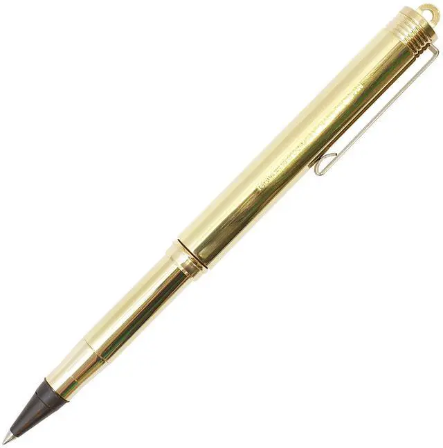 Main image of Travelers Company 36727006 Brass Rollerball Pen, Solid Brass