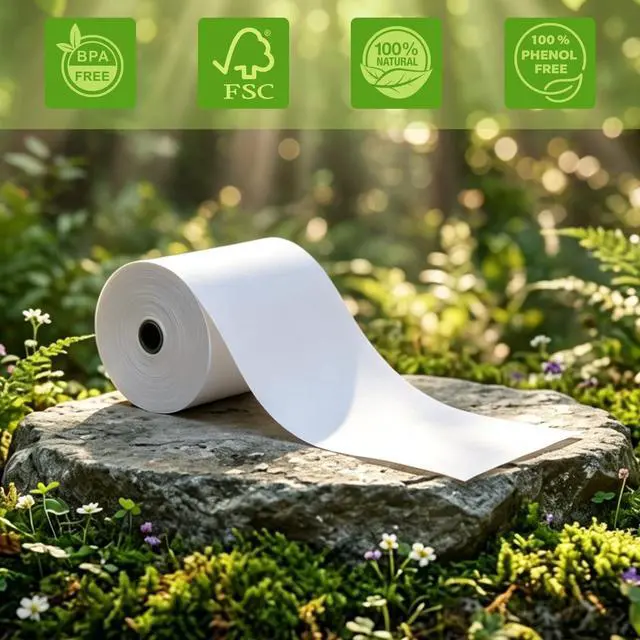 Alt view image 4 of 6 - (32 Rolls) Thermal Receipt Paper Rolls 3 1/8" x 230, High-Speed Printing, BPA-Free, Compatible with Most Cash Registers, POS Systems & Credit Card Terminals - Premium Quality for Retail, Restaurant