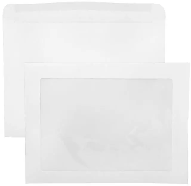 Main image of 9 x 12 Full Face Window Envelopes | Bright White | 28lb. Text | 250 Qty
