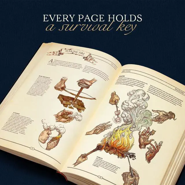 Alt view image 4 of 6 - The Book in a Gift Box: Ultimate Guide for Rebuilding Civilization - Unique Artifact - Knowledge Encyclopedia with Over 400 Pages of Detailed & Catchy Illustrations