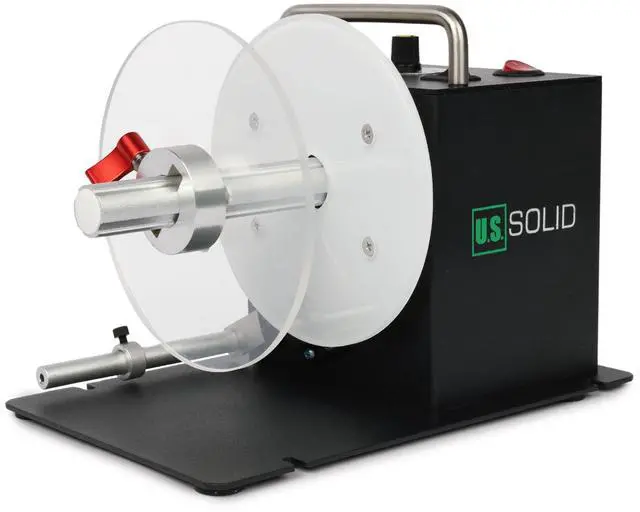 Main image of Automatic Label Rewinder, 1/1.5/3 in Cores Plus Coreless, Bidirectional, up to 3.15 in Wide, 5.43 in Max Roll, up to 8 in/s, Auto-Sync Lift Lever, AC 100-240 V