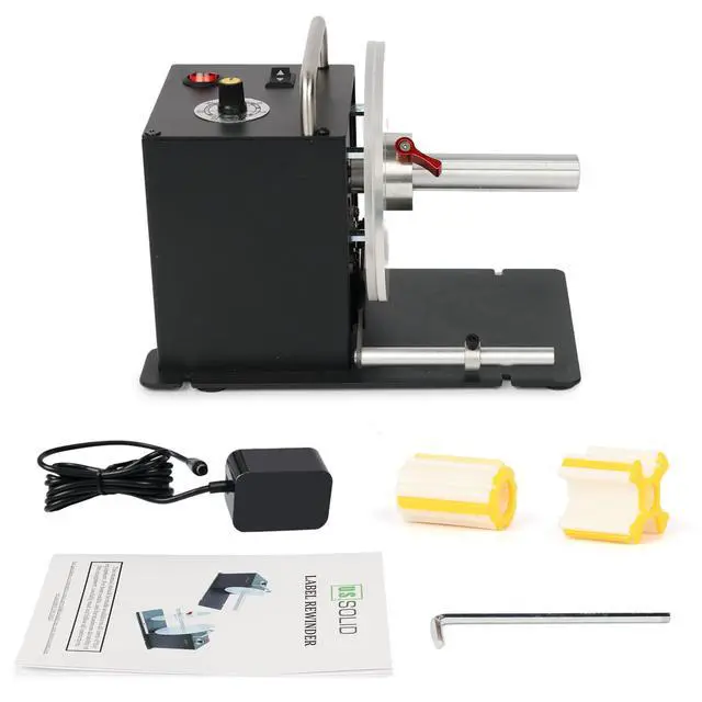 Alt view image 5 of 6 - Automatic Label Rewinder, 1/1.5/3 in Cores Plus Coreless, Bidirectional, up to 3.15 in Wide, 5.43 in Max Roll, up to 8 in/s, Auto-Sync Lift Lever, AC 100-240 V
