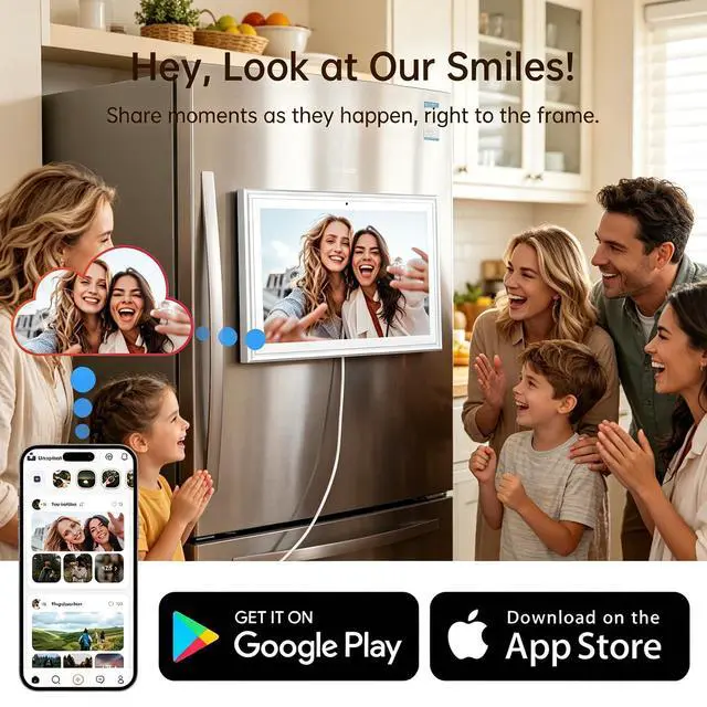 Alt view image 5 of 6 - 15.6" Digital Calendar, Touchscreen Smart Family Planner, Wall & Desktop | 15.6 HD Touch Screen Chore Chart, No Subscription Digital Wall Calendar, Syncs with Google Calendar, Weekly & Monthly Planner