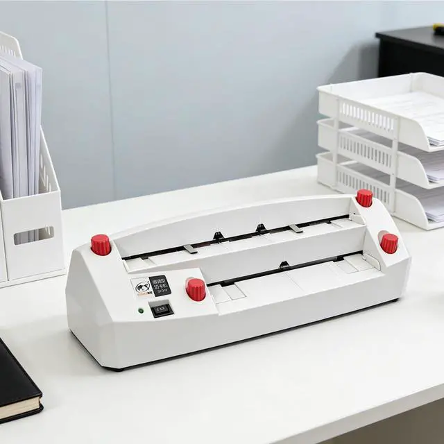 Alt view image 5 of 6 - 110V Electric Business Card Cutter for 3.5"x2.1" Cards | Automatic Cardboard Cutting Machine, Card Slitter, Suitable for Office & Print Shop Use