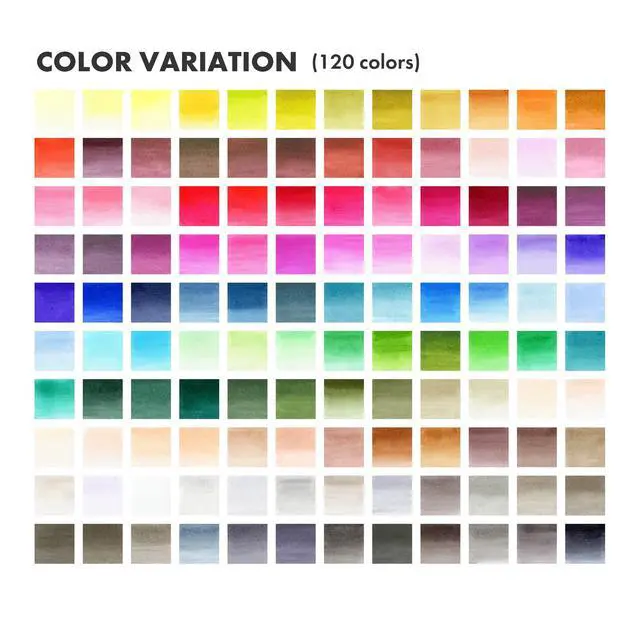 Alt view image 4 of 6 - Zig Clean Color Real Brush 120 colors set, Brush tip marker pens, for Professional and Artist, coloring, drawing, calligraphy, lettering, Made in Japan