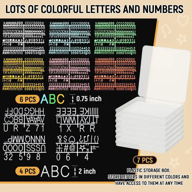Alt view image 3 of 6 - 1 Pcs Large Felt Letter Board Sign 24 x 30 Inch, Changeable Letter Board with Boxes, Large Felt Menu for Restaurant Announcements, Restaurant Menus (Black,Classic)