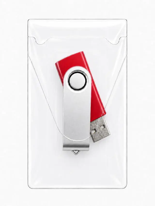 Alt view image 6 of 6 - Clear USB Flash Drive Holders Peel Adhesive Resealable Storage - 100 Pack | 2" x 3 7/16" - Dust-Resistant, Reusable, Back Strip - for Offices, IT, Teachers, Students, Studios, Field Work