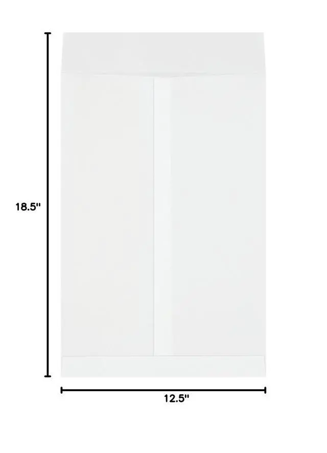 Alt view image 2 of 2 - Top Pack Supply Jumbo Envelopes, 12 1/2" x 18 1/2", White (Pack of 250)