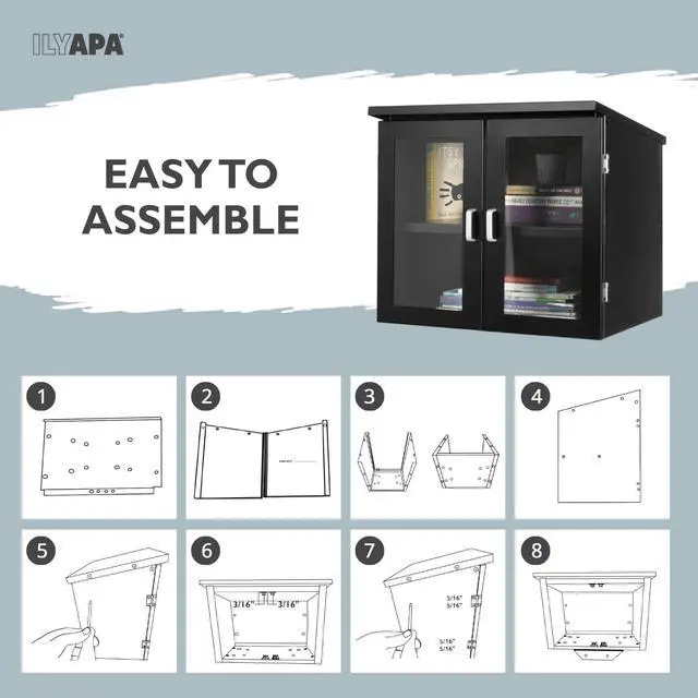 Alt view image 5 of 6 - Library Box Outdoor, 20x14x19 Black - Little Free Book Exchange Kit | Steel, All Weather Material, HD Construction, For Neighborhood & Community Book Sharing, Library Kit