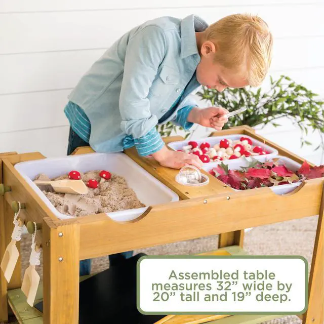 Alt view image 4 of 6 - Sensory Sprouts Sensory Table | Sensory Sprouts Sensory Table. Includes two lids and three hooks for convenient organization. Ages 3+