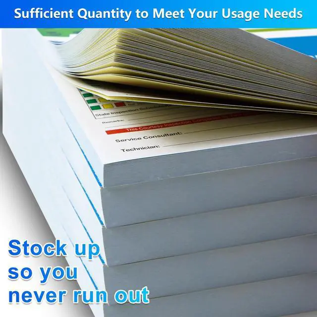 Alt view image 5 of 6 - 500 Sets Multi-Point Automotive/Vehicle Inspection Report Forms 2-ply Carbonless for Any Make of Vehicle, Inspection Checklist, DOT Compliant, 8-1/2 x 11-3/4