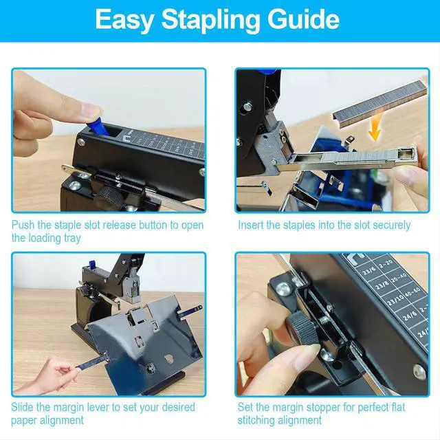 Alt view image 4 of 6 - SH-03 Saddle Stapler/Heavy Duty Manual Stitch Stapler Can Saddle Stapling or Flat Stapling