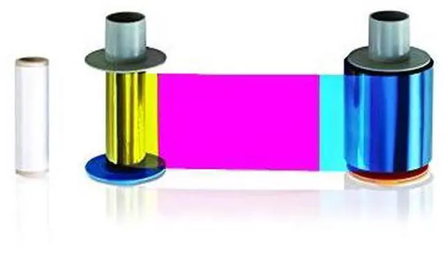 Main image of Genuine Fargo 084511 YMCK 500 HDP Color Ribbon | Compatible with HDP5000 / HDP5000e & HDPii Printers | Print Full-Color Images, Text and Barcodes | Rated to Last for Up to 500 Prints