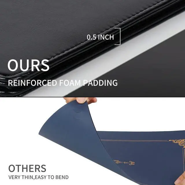 Alt view image 3 of 6 - 5 Pack Certificate Holders 8.5"x11" Diploma Cover, Padded Award Holder