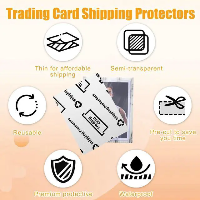 Alt view image 5 of 6 - 510Pack Trading Card Shipping Protector 3.5" x 4.5" Plastic Card | Protectors Card Mailers durable Card Savers for Trading Cards Hard Plastic Flats for Card Breakers