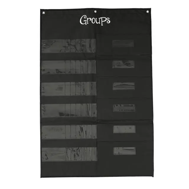 Alt view image 3 of 6 - Small Group Management Pocket Chart with Clear Pockets | 26.75" x 40.75", School Supplies & Classroom Schedule Organizer for Teachers, Jobs, & Daily Routines
