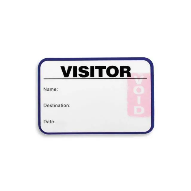 Alt view image 3 of 6 - Visitor Log Book, Spiral-Bound Self Expiring Visitor Badges, Guest Register Book, Carbon Copy - 200 Badges