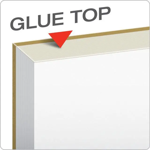 Alt view image 2 of 6 - The Legal Pad Plus Writing Pads, Glue, 8-1/2" x 11", Blank, 50 Sheets, (71520), White (Pack of 72)
