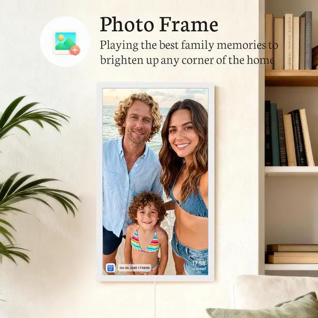 Alt view image 6 of 6 - 24 inch Digital Calendar Base Wall Touch Screen, Family Schedule Smart Calendar Interactive Display, Streamline Household Organization, Electronic Planner Wall Mountable in Portrait or Landscape