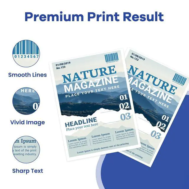 Alt view image 4 of 6 - SP01 SP1 Sublimation Ink Cartridge Set 4-Pack (Black Cyan Magenta Yellow) | SP01BKS SP01CS SP01MS SP01YS Replacement for Brother SP-1 SP1 Sublimation Printer Ink Cartridge