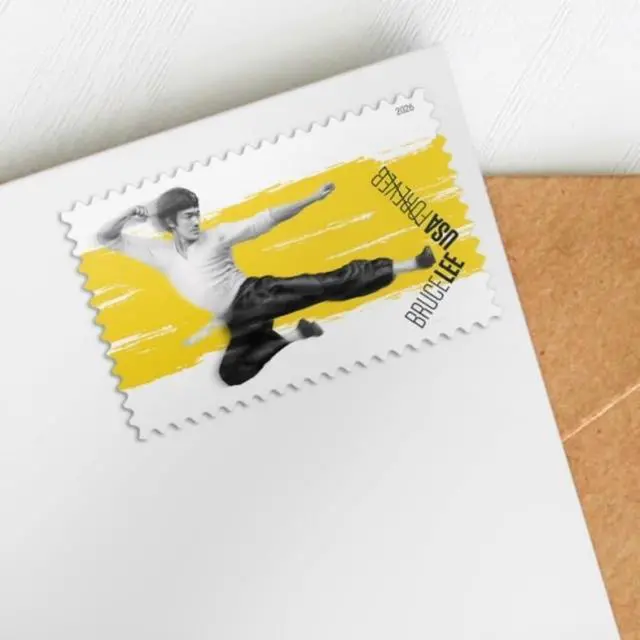 Alt view image 2 of 6 - Bruce Lee 2026 (5 Sheets of 20) Legendary Chinese American Martial Artist, Actor, and Filmmaker First-Class Mail Forever Postage Stamps