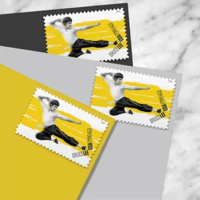 Alt view image 3 of 6 - Bruce Lee 2026 (5 Sheets of 20) Legendary Chinese American Martial Artist, Actor, and Filmmaker First-Class Mail Forever Postage Stamps