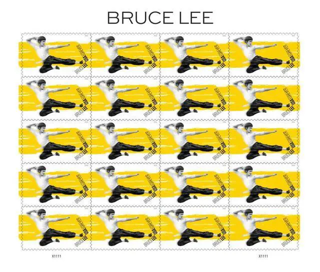 Alt view image 4 of 6 - Bruce Lee 2026 (5 Sheets of 20) Legendary Chinese American Martial Artist, Actor, and Filmmaker First-Class Mail Forever Postage Stamps