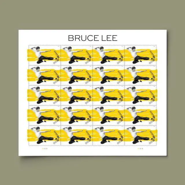 Alt view image 5 of 6 - Bruce Lee 2026 (5 Sheets of 20) Legendary Chinese American Martial Artist, Actor, and Filmmaker First-Class Mail Forever Postage Stamps