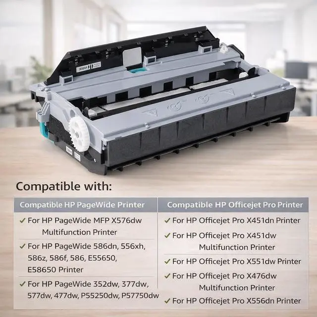 Alt view image 3 of 6 - Duplex Module Compatible with HP PageWide Pro MFP 477dw 577dw, CN459-60377 | CN598-67004 Service Ink Container for OfficeJet X451, X551, X476 and X576, Waste Ink Collection for Offices and Copy Rooms