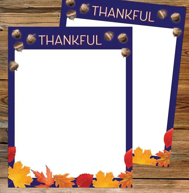 Alt view image 2 of 5 - Thankful Holiday Stationery Letterhead, 8.5" x 11", 50 count (2021119) (Pack of 12)