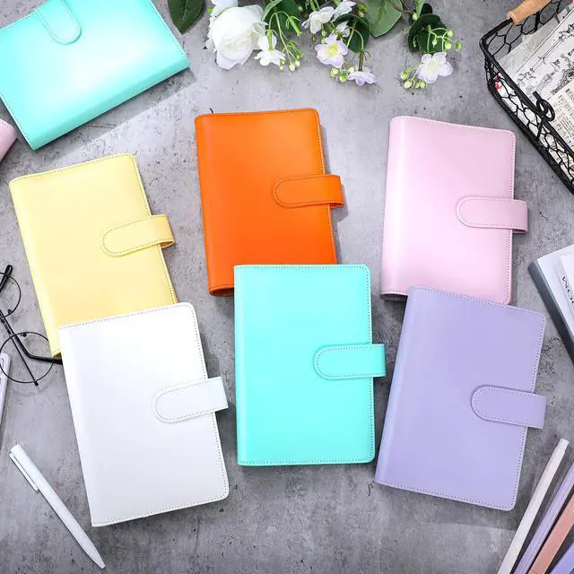 Alt view image 4 of 6 - 24 Pcs 24 Pack A6 Binder Bulk, PU Leather 6 Ring Binder Covers with Magnetic Buckle, Refillable A6 Budget Binders Covers for Classroom, Back to School Gifts and Group Supplies
