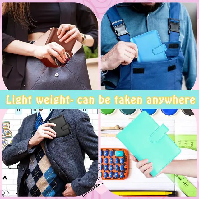 Alt view image 5 of 6 - 24 Pcs 24 Pack A6 Binder Bulk, PU Leather 6 Ring Binder Covers with Magnetic Buckle, Refillable A6 Budget Binders Covers for Classroom, Back to School Gifts and Group Supplies